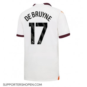 Manchester City Kevin De Bruyne #17 Borta Matchtröja 2023-24 Kortärmad